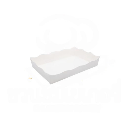 ยกลัง (DW301-2) ถาดใส่ขนมสีขาว กระดาษ 4"x6" 100แผ่น Food Grade
