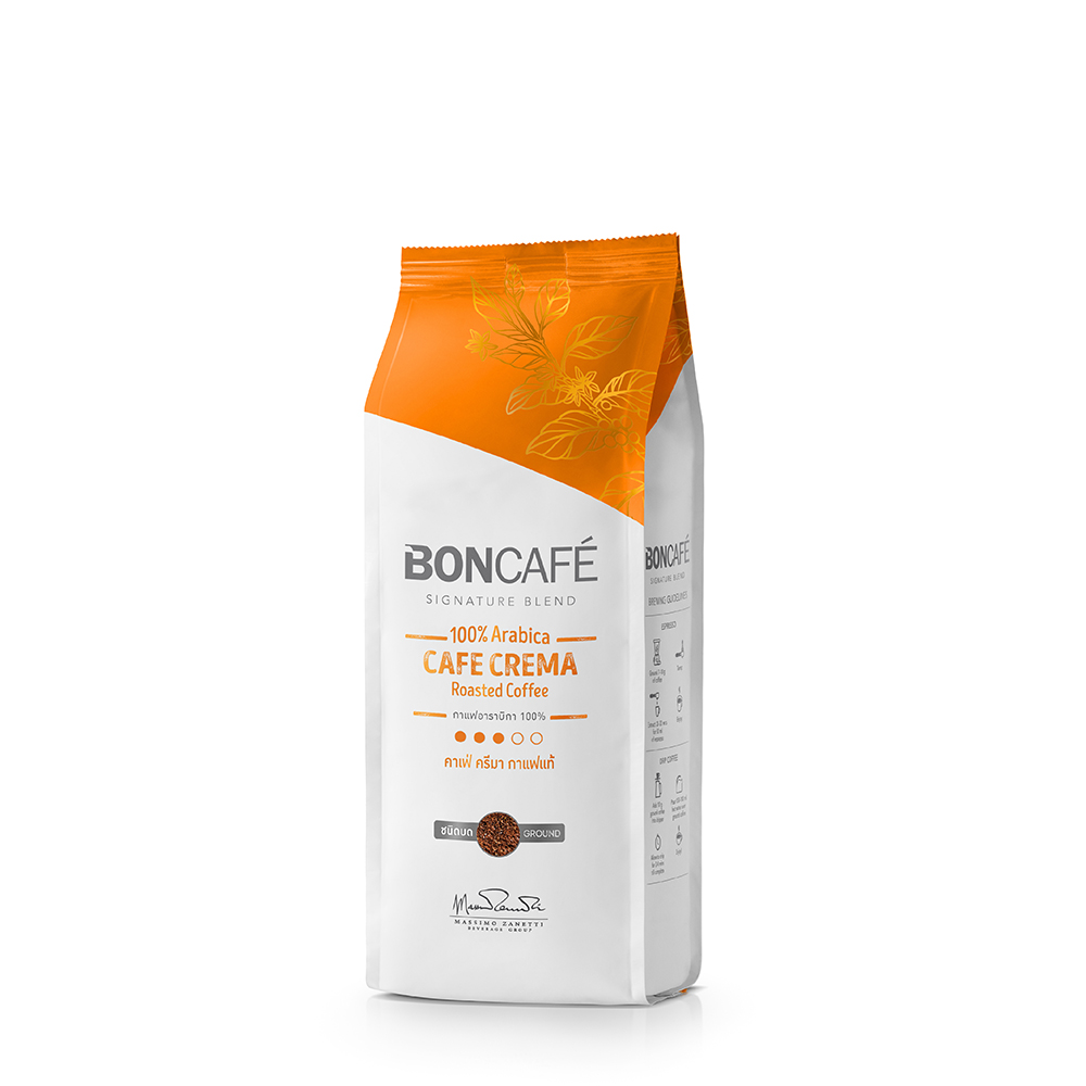 BonCafe Cafe Crema Ground ถุงส้ม (ชนิดบด)