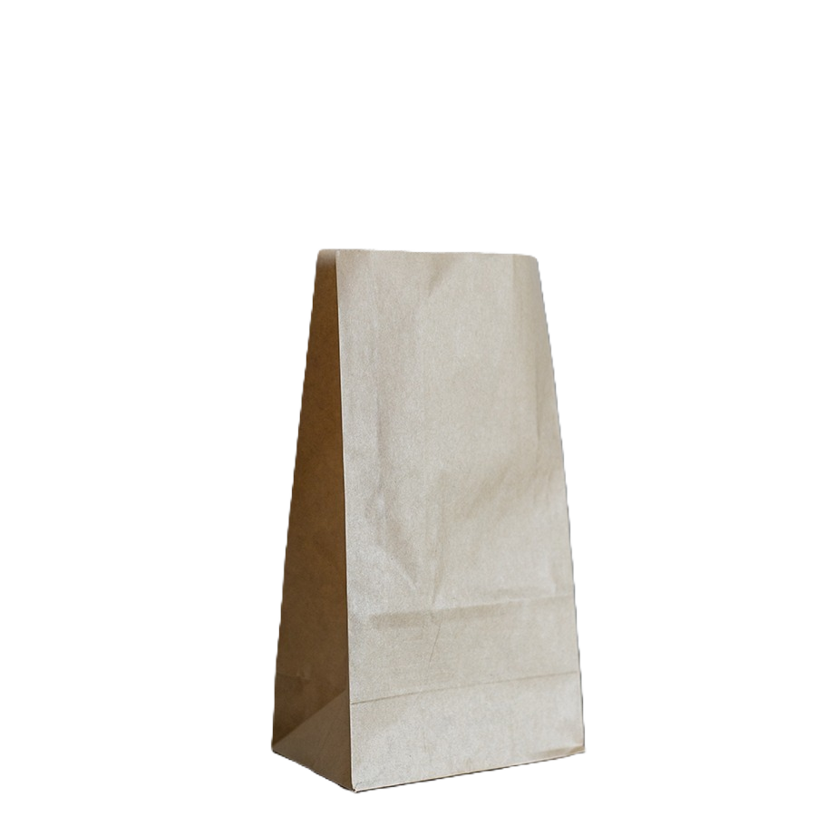 ยกลัง ถุงกระดาษบรรจุอาหาร สีน้ำตาล 5"x9.5" (13x8x24.5cm) 100ใบ