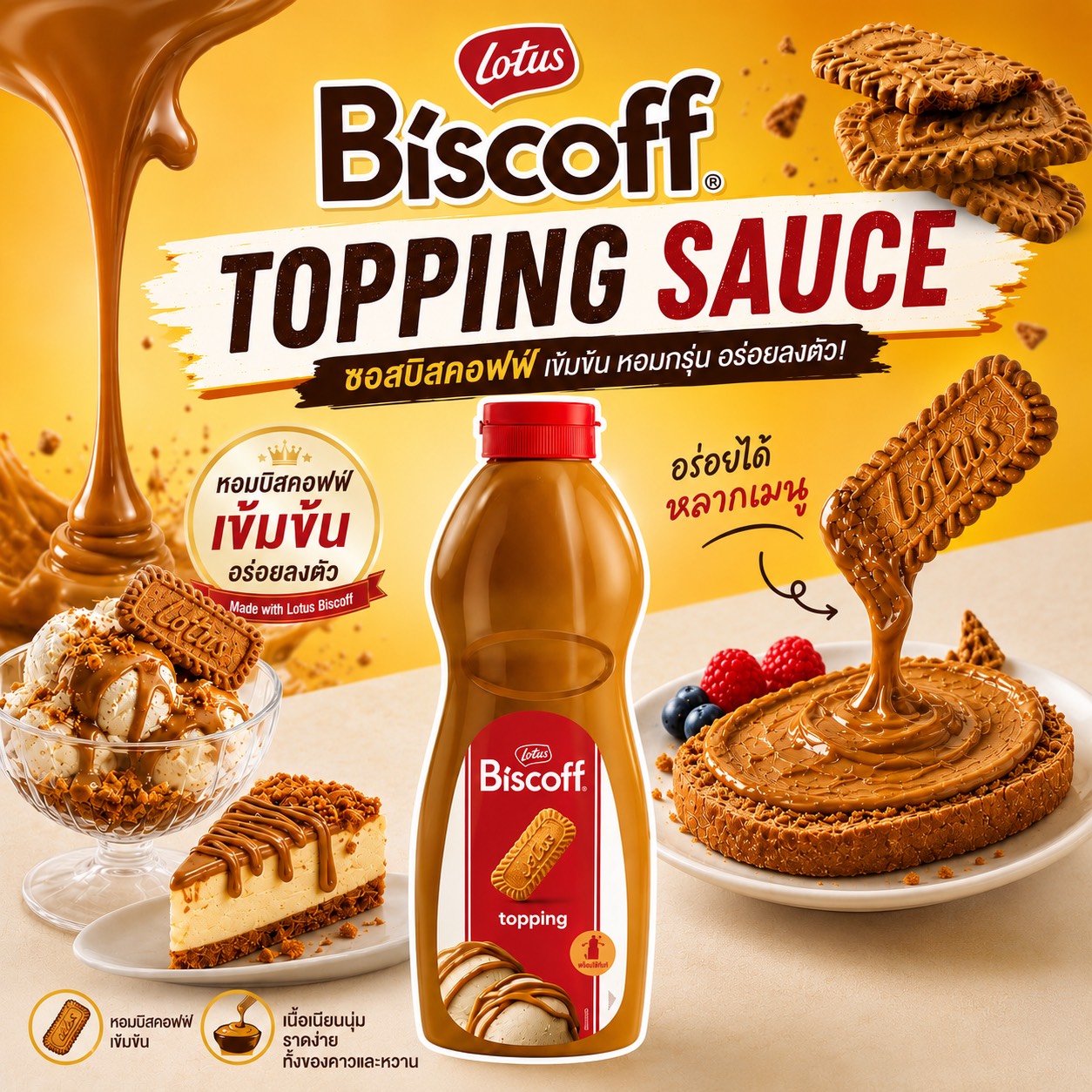 Biscoff  Topping Sauce