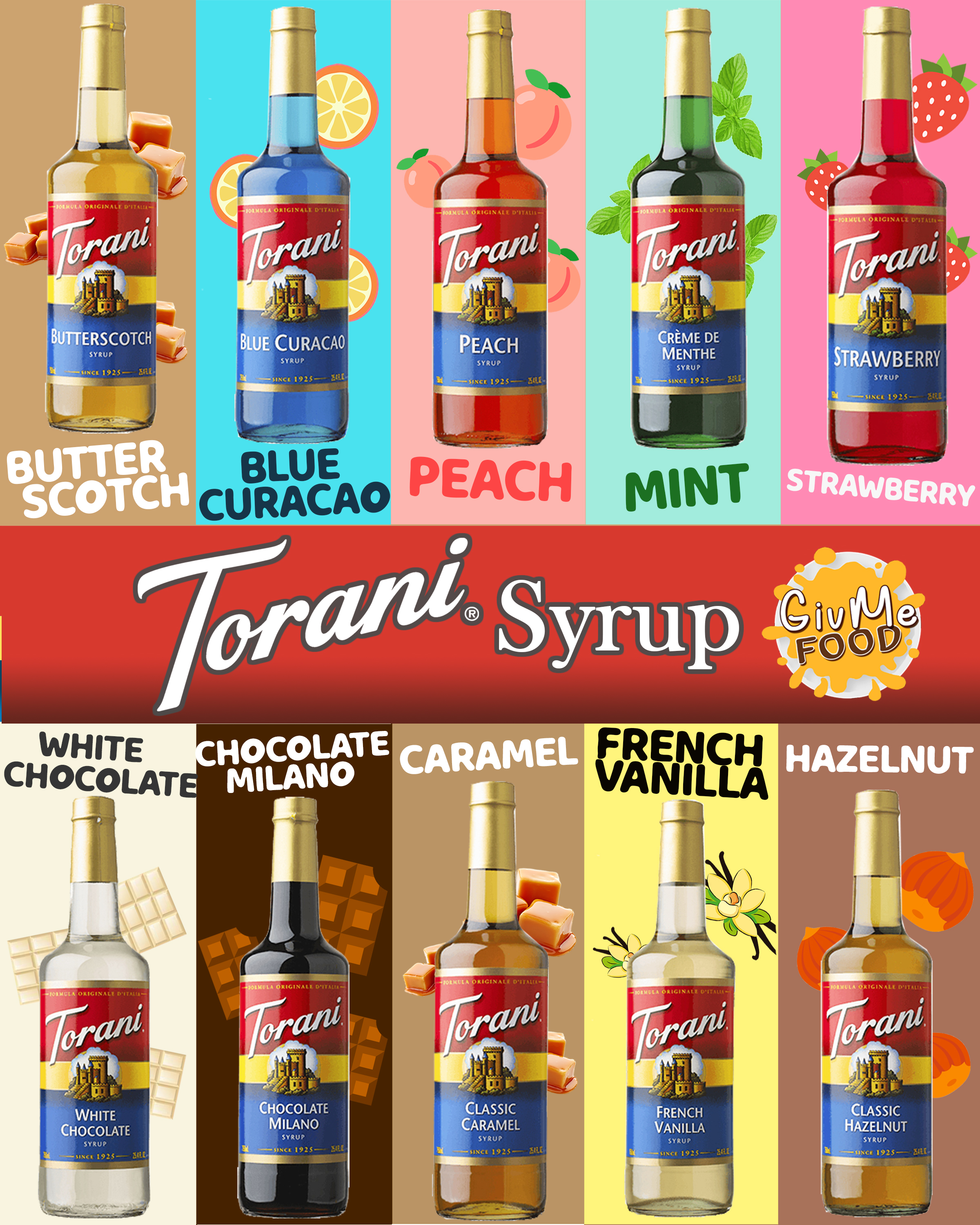Torani Syrup 🍑 โทรานี่ ไซรัป
