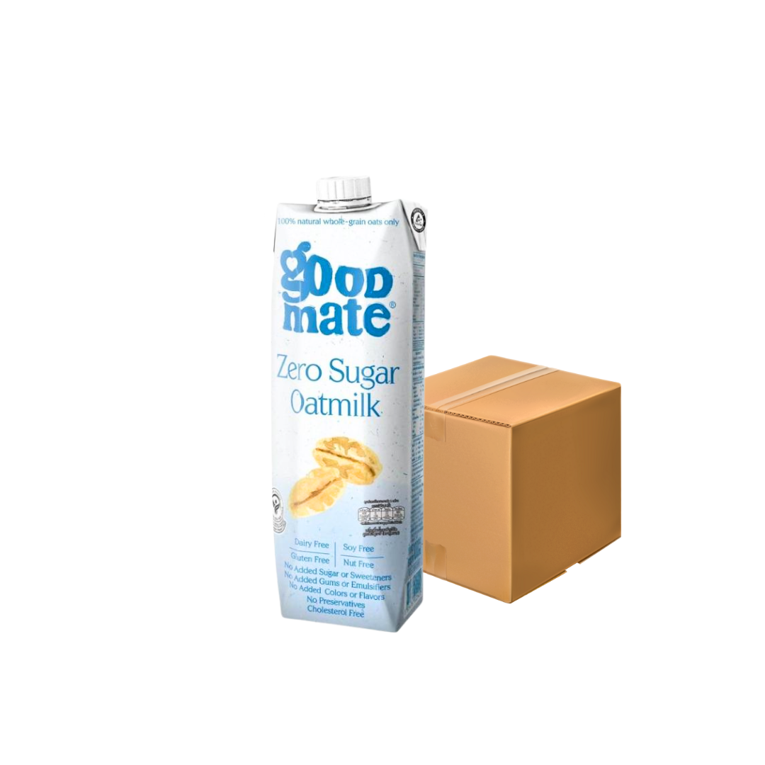 ยกลัง Goodmate Zero Sugar Oat Milk กู๊ดเมท นมโอ๊ต สูตรซีโร่ชูก้าร์ 1L