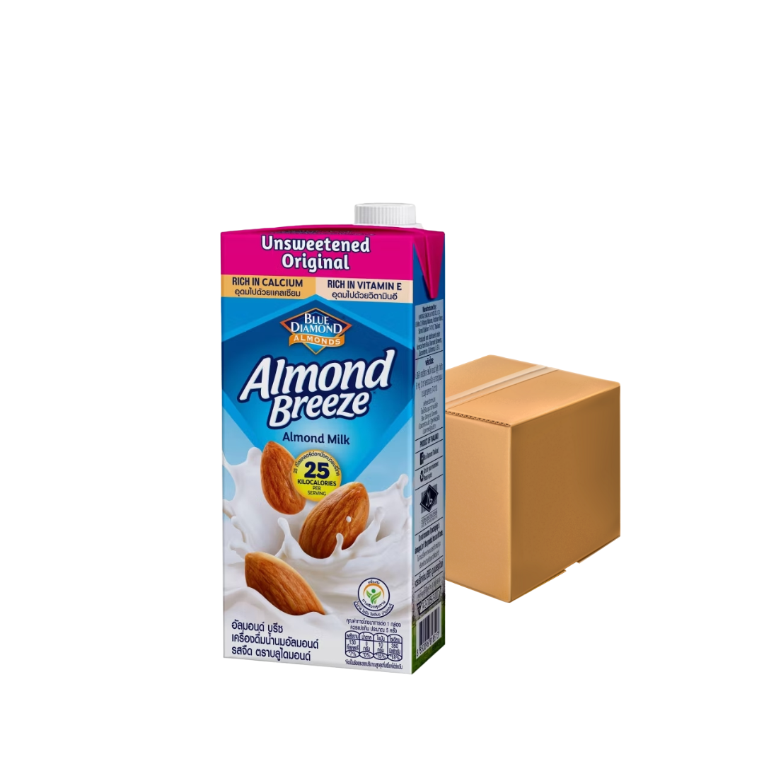 ยกลัง Blue Diamond Almond breeze Unsweetened นมอัลมอนด์ 946 ml
