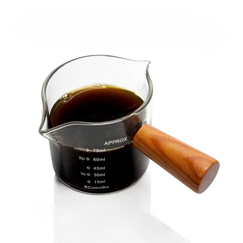 แก้วช็อตกาแฟปากคู่ 75ml