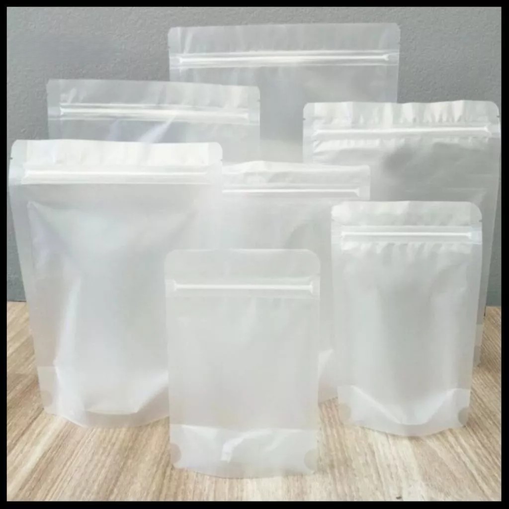ถุงซิปล็อคใส PET FoodGrade มี 8 ขนาดให้เลือก