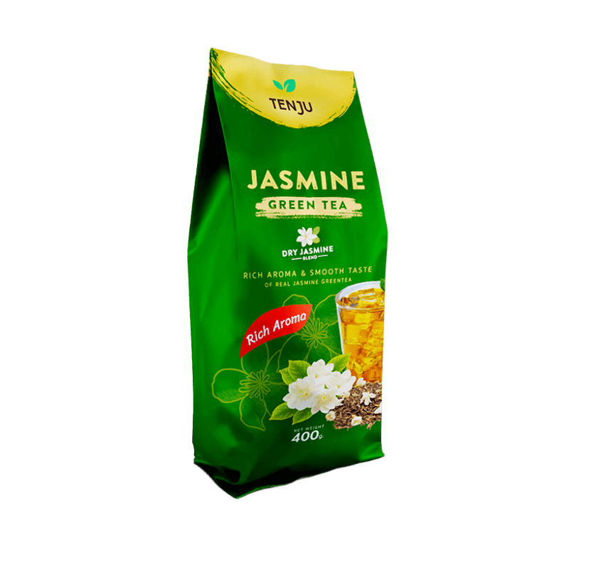 ชาเขียวมะลิ Tenju 400g (rich aroma)