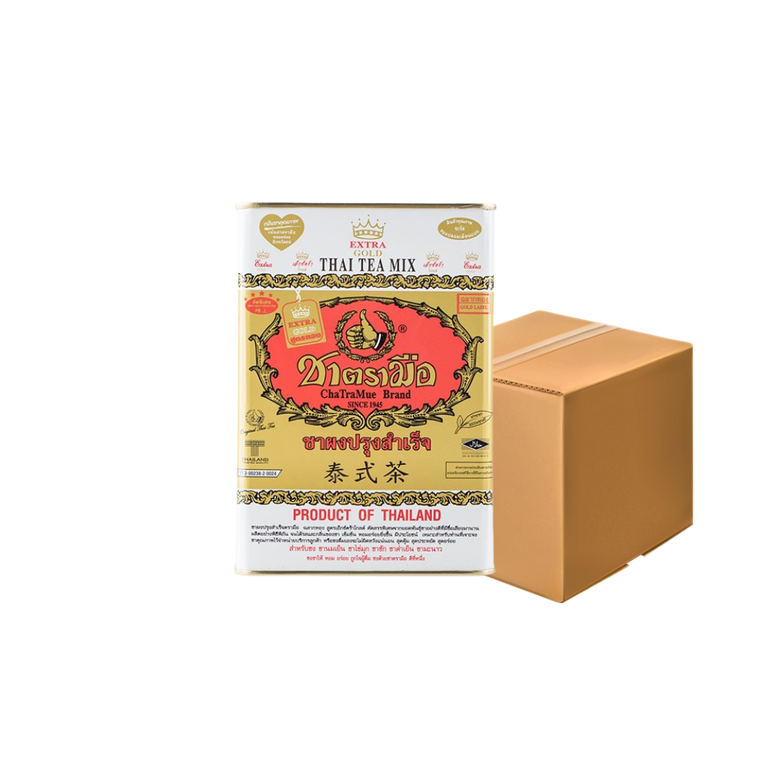 ยกลัง ชาตรามือ👍 ชาไทยโกลด์ Gold กระป๋อง 450g.