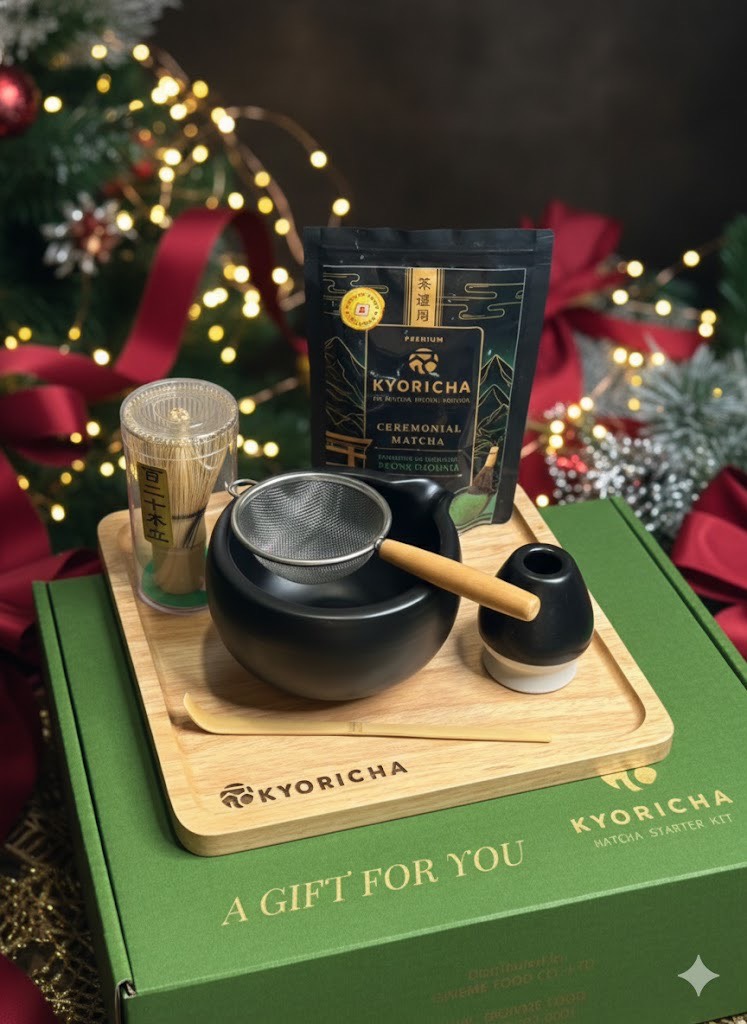 Kyoricha Matcha Gift Set (Premium) สีดำ