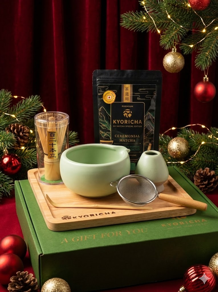 Kyoricha Matcha Gift Set (Premium) สีเขียว